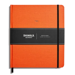 Shinola Shop All|Journals|Large Hard Plain Sketchbook Bold Orange