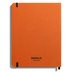 Shinola Personalizable|Journals|Large Hard Ruled Journal Bold Orange