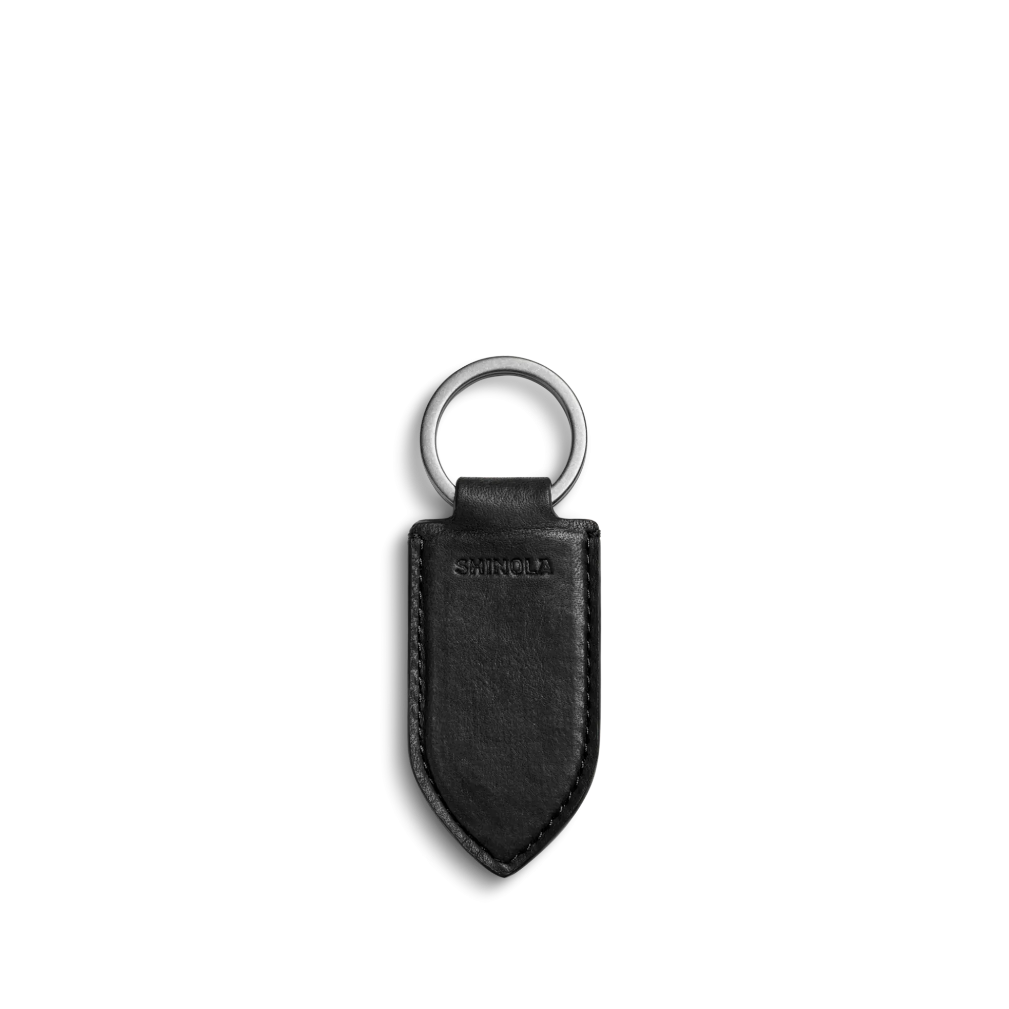 Shinola Monogrammable|Personalizable|Leather Monogram Key Fob Black