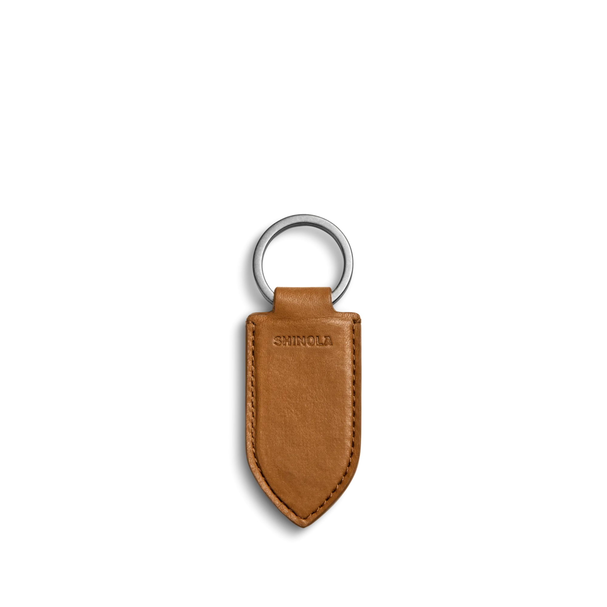 Shinola Monogrammable|Personalizable|Leather Monogram Key Fob Tan