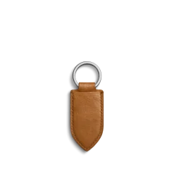 Shinola Monogrammable|Personalizable|Leather Monogram Key Fob Tan