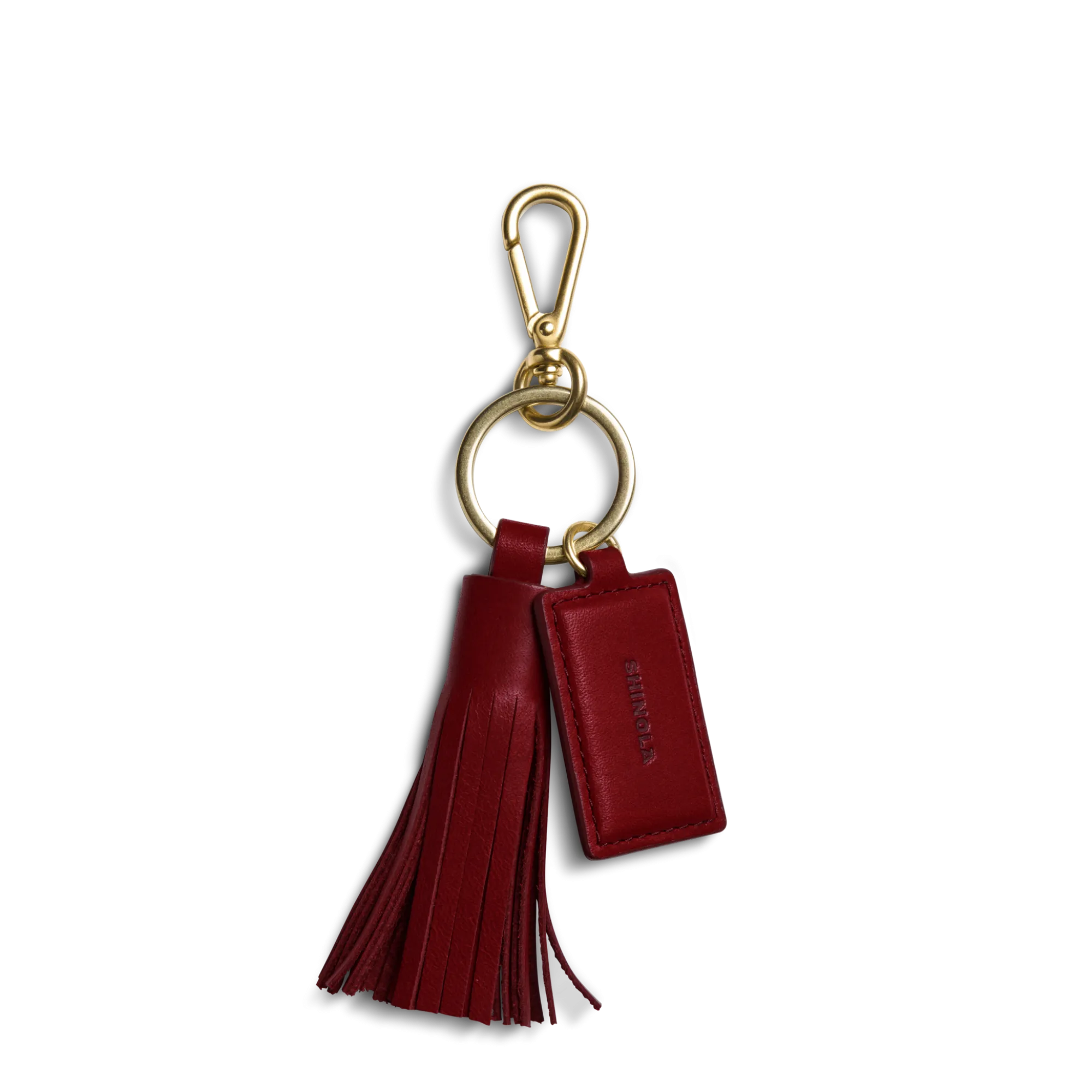 Shinola Personalizable|Shop All Women'S Leather & Bags|Leather Tassel Keychain Ruby