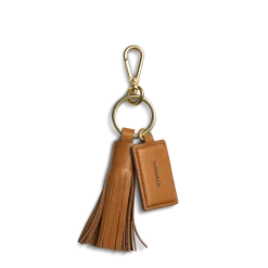 Shinola Monogrammable|Personalizable|Leather Tassel Keychain Tan