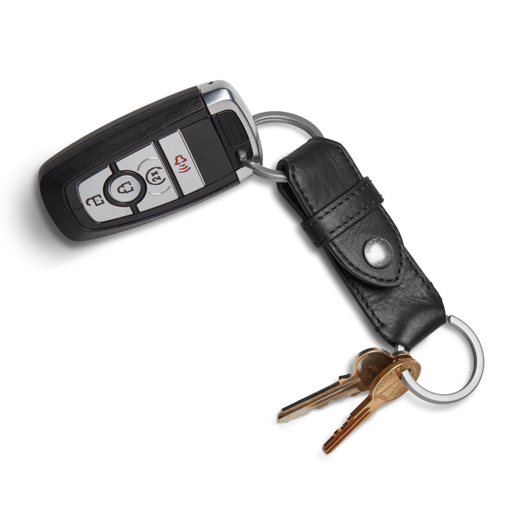 Shinola Shop All Men'S Leather & Bags|Shop All|Leather Valet Key Fob Black