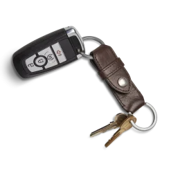 Shinola Shop All Men'S Leather & Bags|Shop All|Leather Valet Key Fob Dark Brown