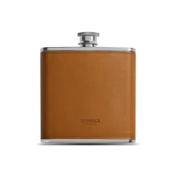 Shinola Shop All|Best Sellers|Leather Wrapped Flask Tan