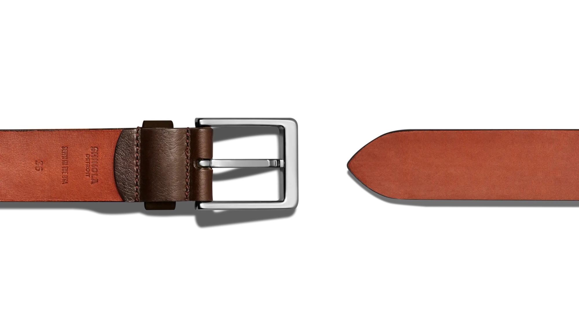 Shinola Best Sellers|Belts|1 1/2" Lightning Bolt Keeper Belt