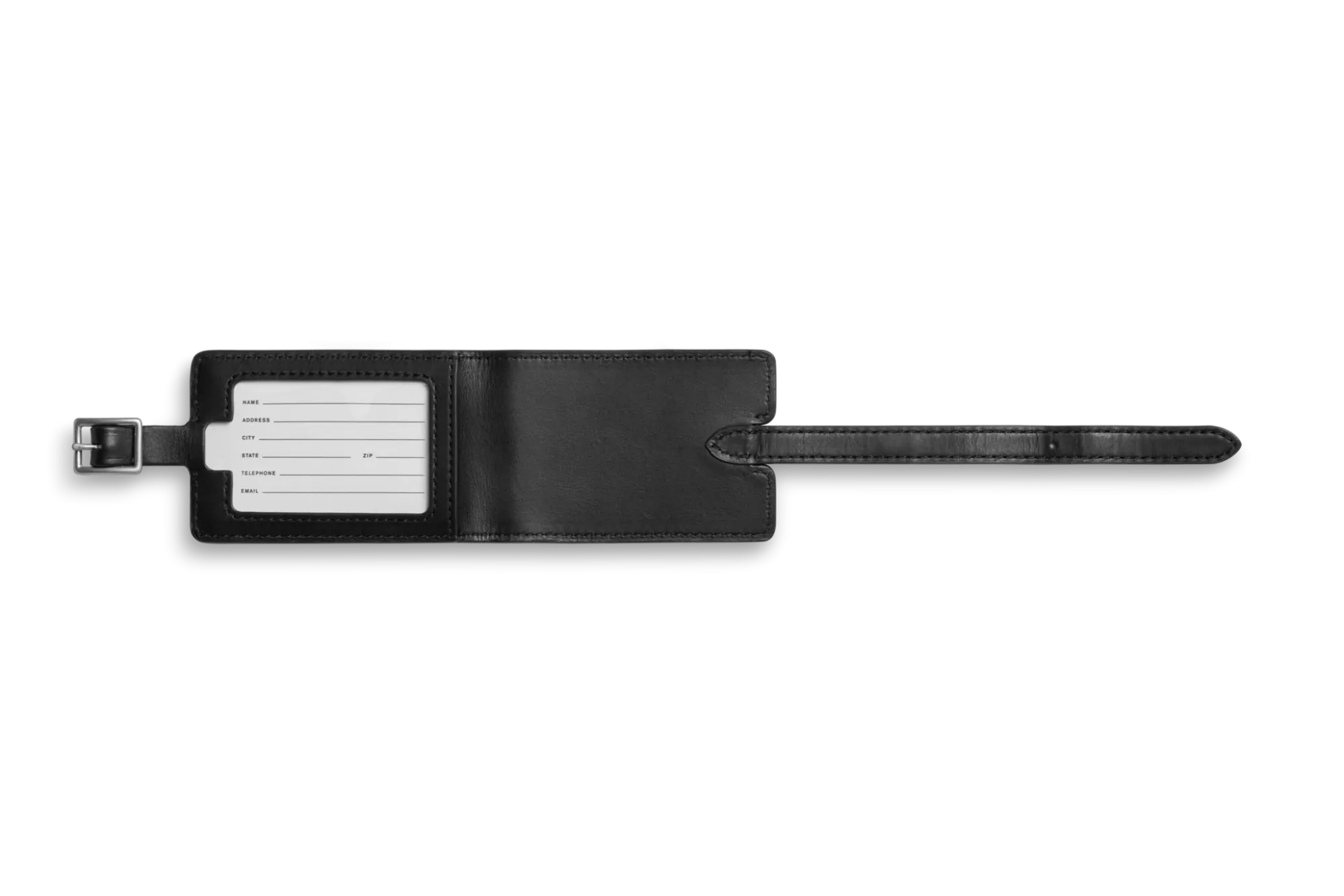 Shinola Monogrammable|Personalizable|Luggage Tag Black