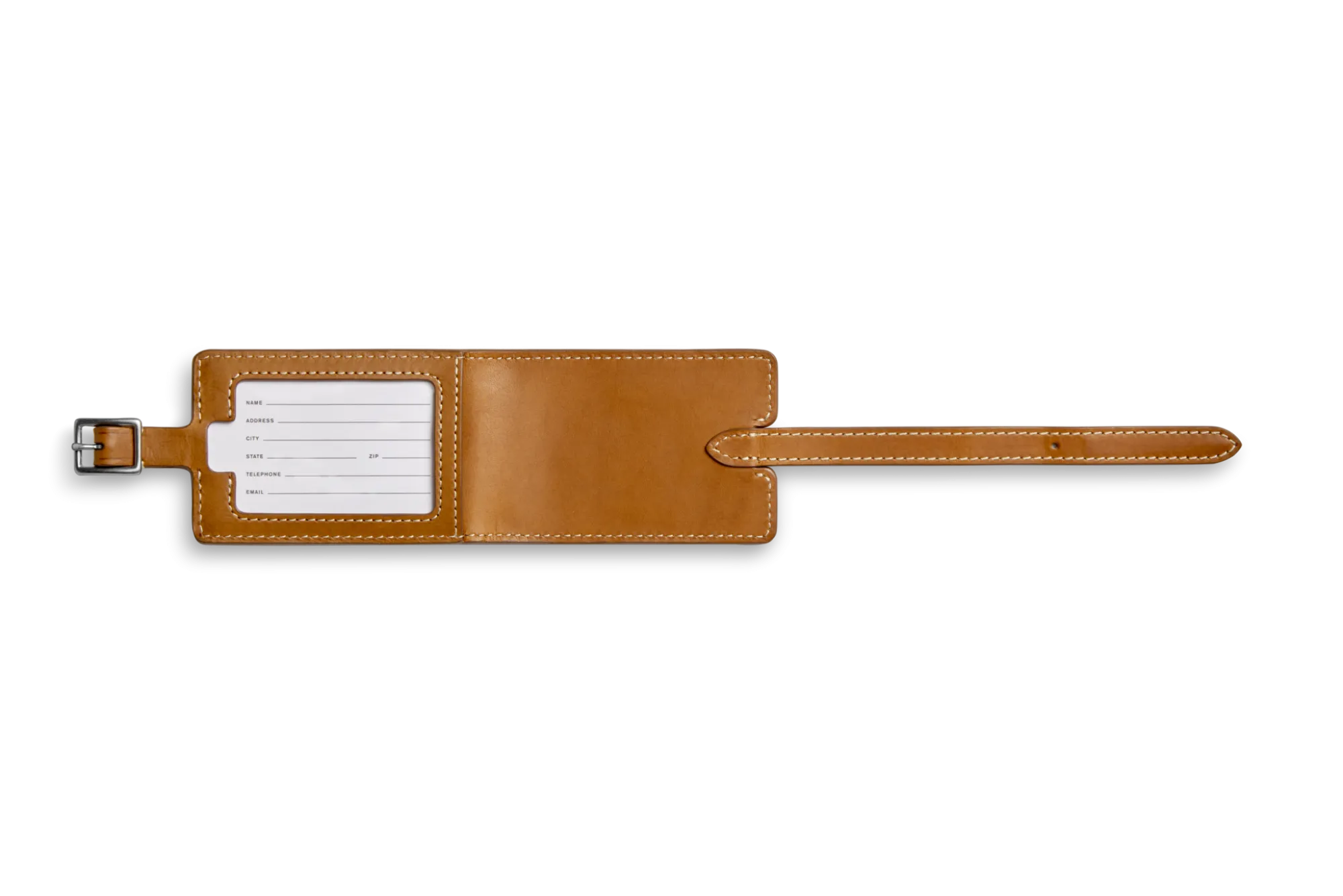 Shinola Monogrammable|Personalizable|Luggage Tag Tan