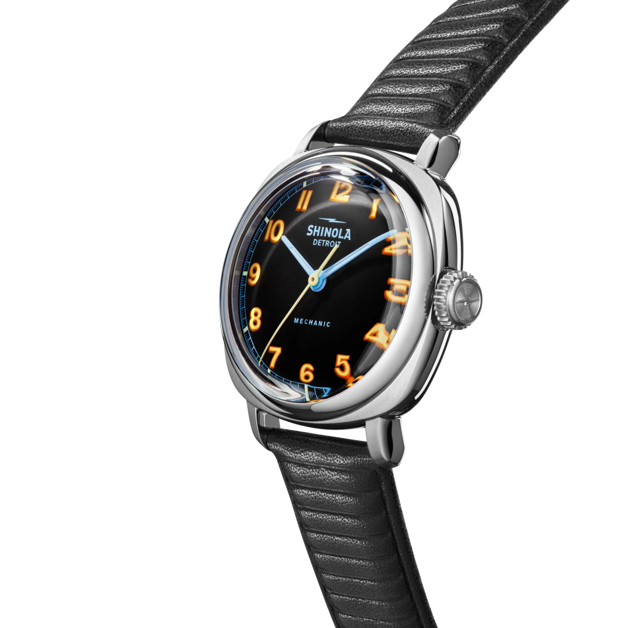 Shinola Best Sellers|Best Sellers|Mechanic Watch Black/Orange