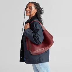 Shinola New Arrivals|Shop All Women'S Leather & Bags|Medium Derby Shoulder Bag Ruby