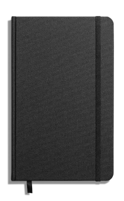 Shinola Personalizable|Journals|Medium Hard Grid Journal Black