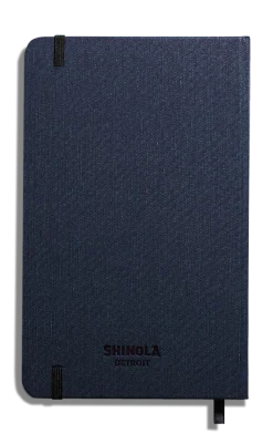 Shinola Personalizable|Journals|Medium Hard Grid Journal Navy