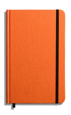 Shinola Personalizable|Journals|Medium Hard Ruled Journal Bold Orange