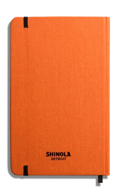 Shinola Personalizable|Journals|Medium Hard Ruled Journal Bold Orange