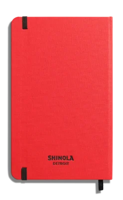 Shinola Personalizable|Journals|Medium Hard Ruled Journal Tomato