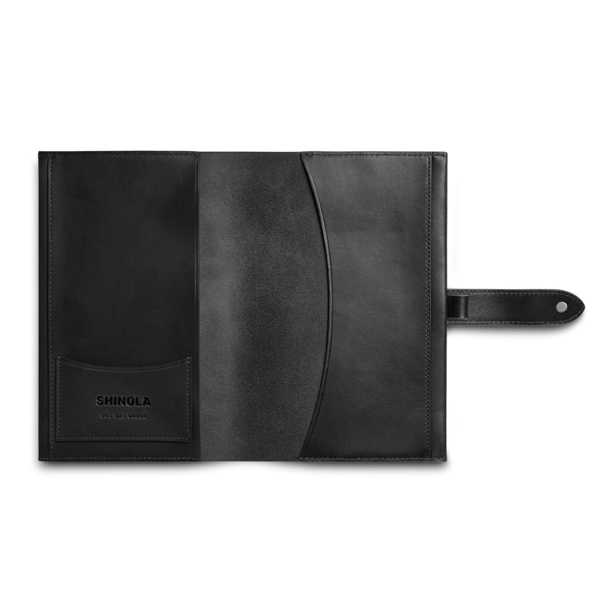 Shinola Monogrammable|New Arrivals|Medium Snap Journal Cover Black