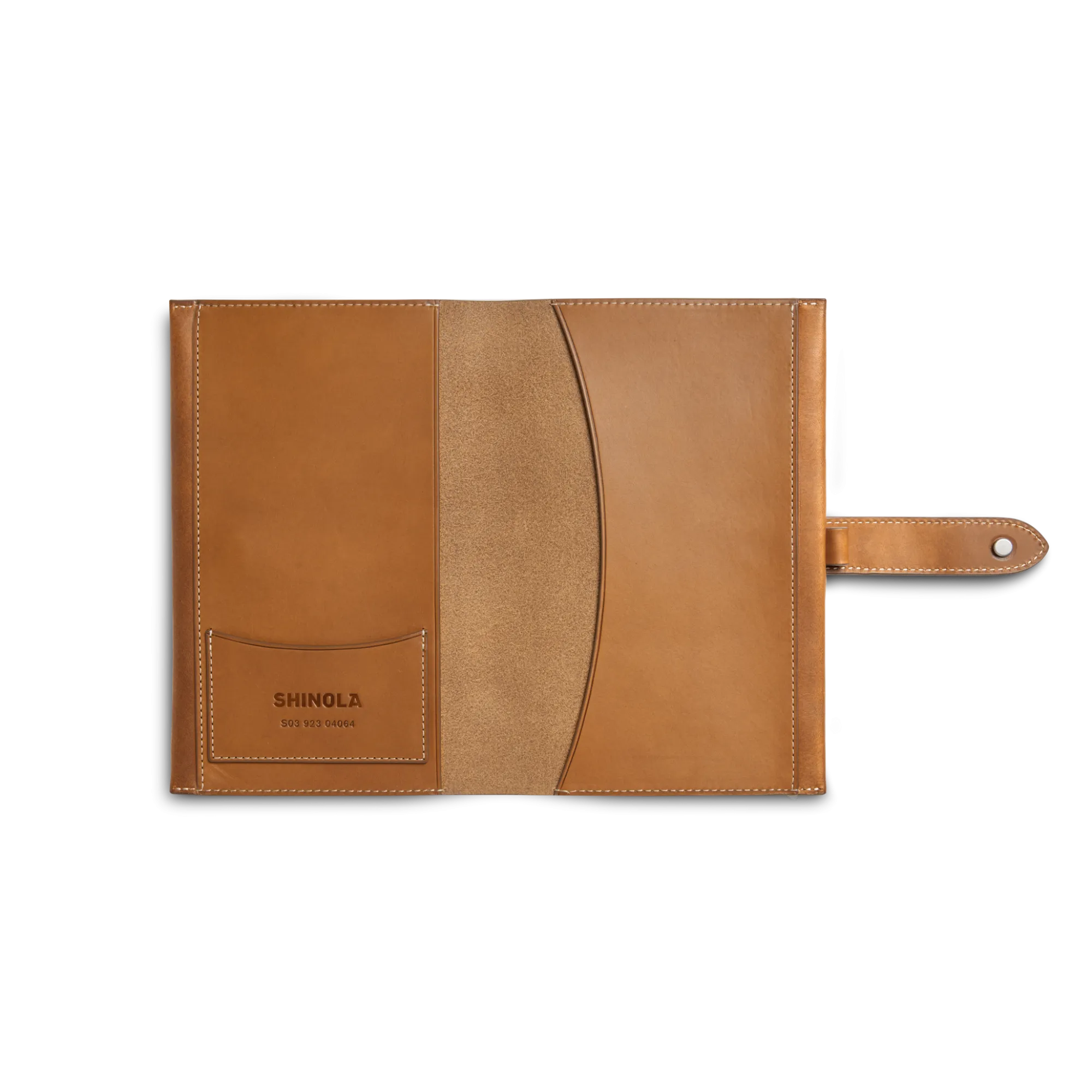 Shinola Monogrammable|New Arrivals|Medium Snap Journal Cover Tan