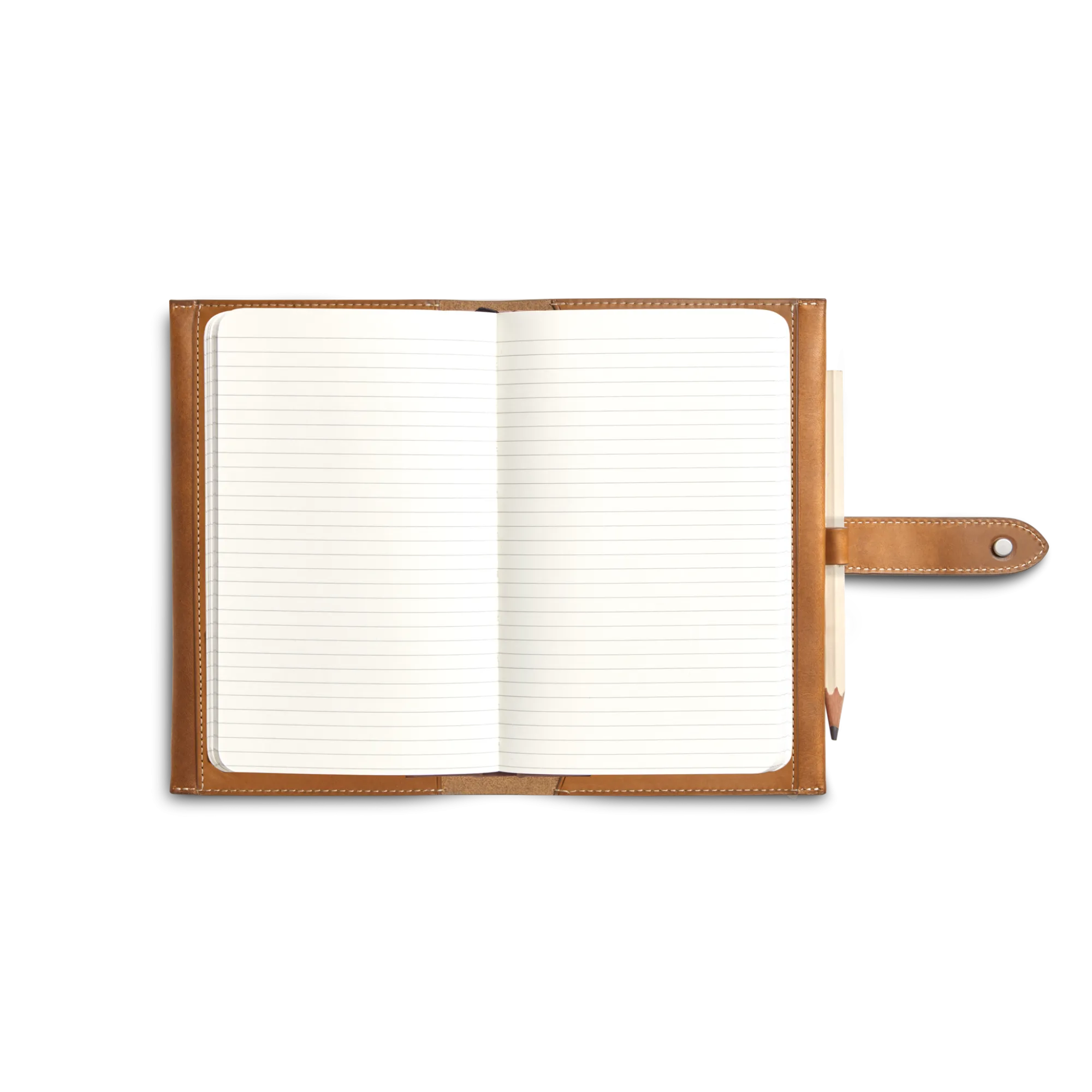 Shinola Monogrammable|New Arrivals|Medium Snap Journal Cover Tan