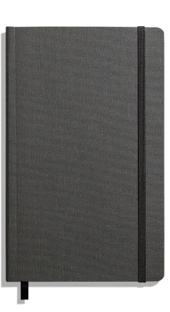 Shinola Personalizable|Journals|Medium Soft Ruled Journal Charcoal