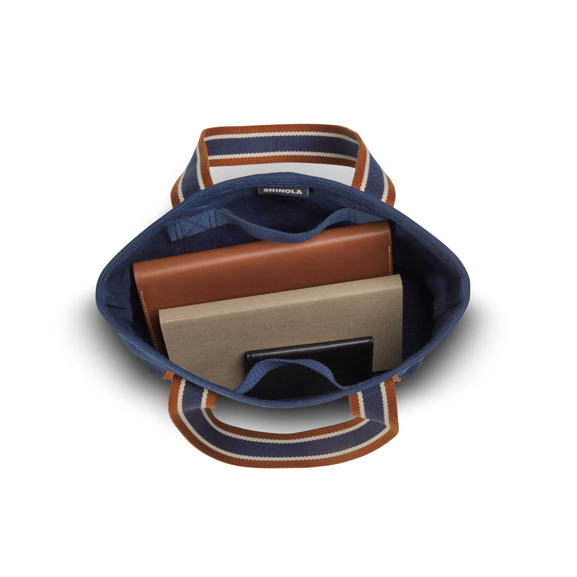 Shinola Tote Bags|New Arrivals|Mini Easy Canvas Tote Navy