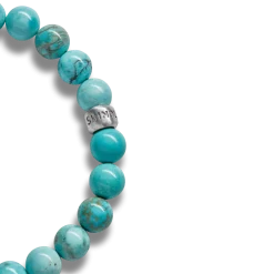 Shinola Bracelets|Bracelets|8mm Beaded Bracelet Turquoise