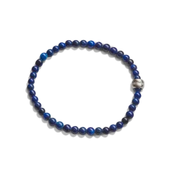 Shinola Bracelets|Bracelets|4mm Beaded Lapis Bracelet