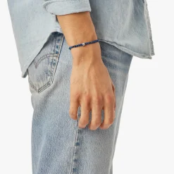 Shinola Bracelets|Bracelets|4mm Beaded Lapis Bracelet