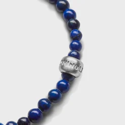 Shinola Bracelets|Bracelets|4mm Beaded Lapis Bracelet