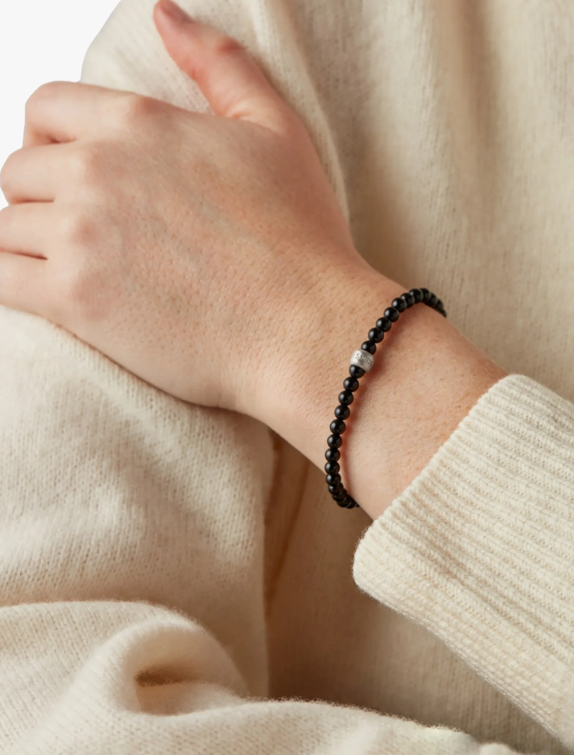 Shinola Bracelets|Bracelets|4mm Beaded Bracelet Onyx