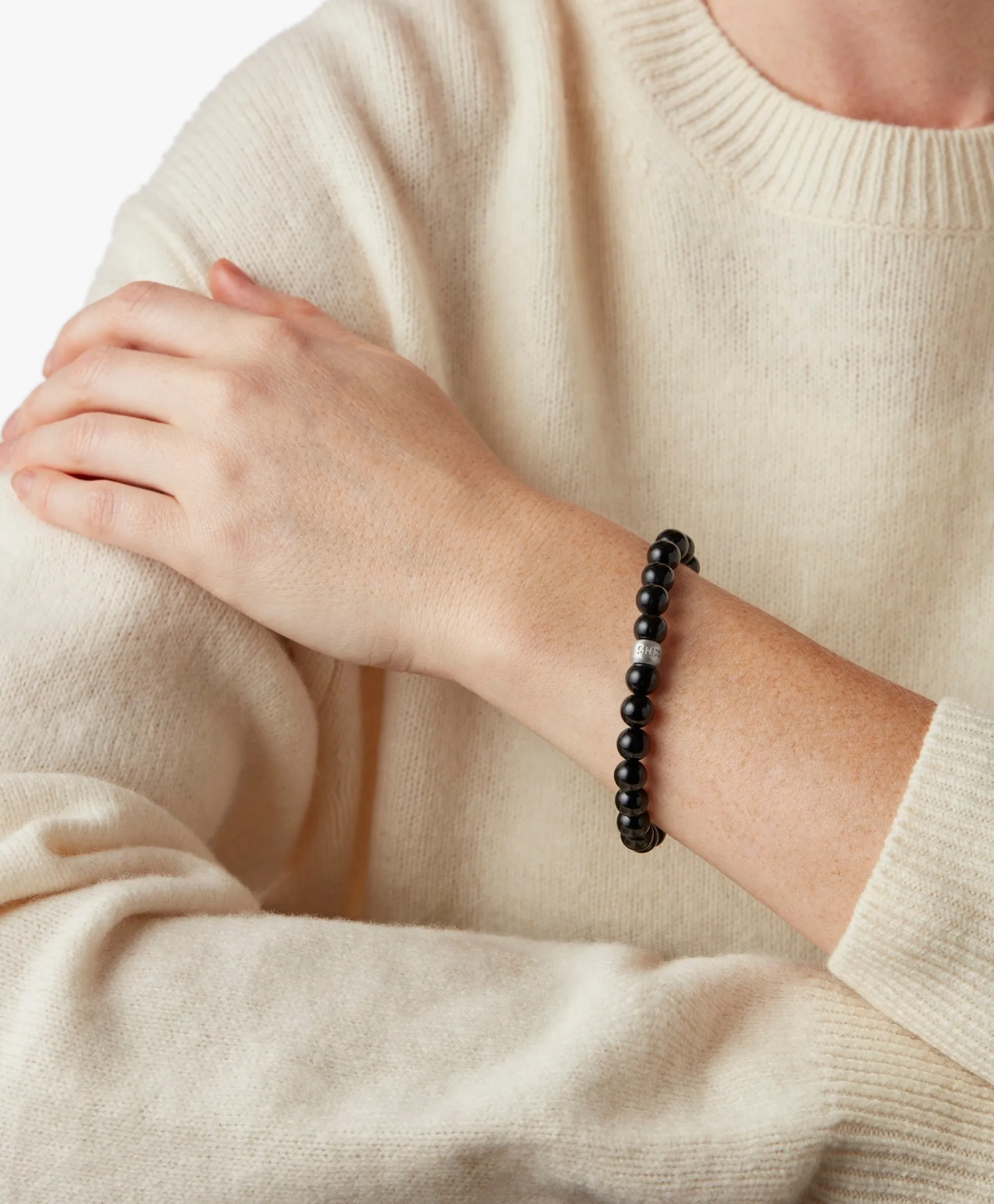 Shinola Bracelets|Bracelets|8mm Beaded Onyx Bracelet