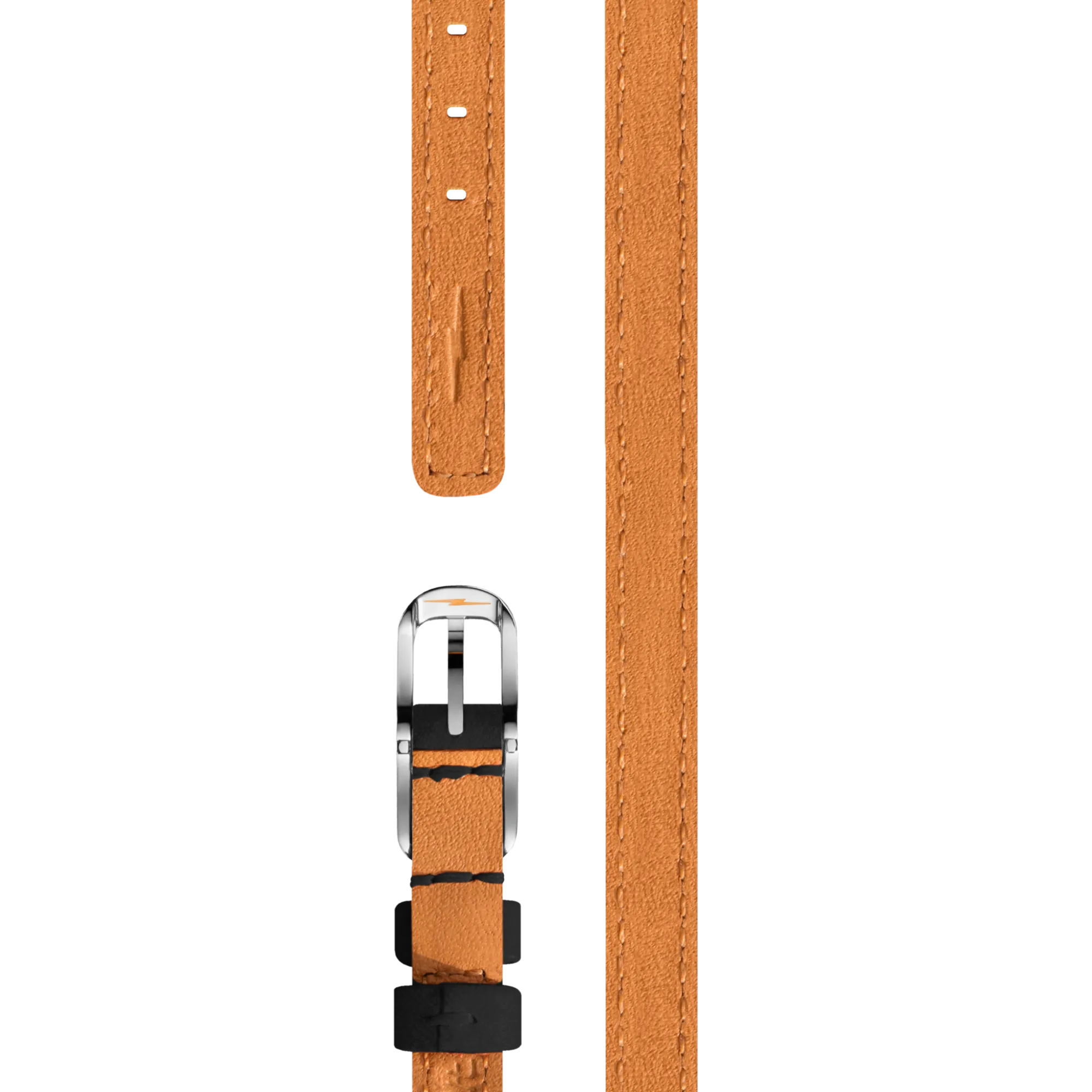 Shinola Shop All Straps|Leather|8mm Black Double Wrap Leather Watch Strap