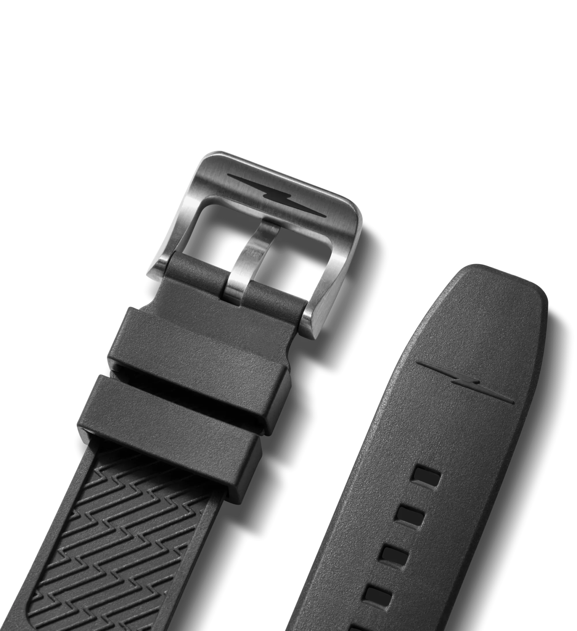 Shinola Rubber|22Mm|22mm Expandable Dive Rubber Watch Strap Black