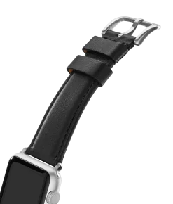 Shinola Shop All Straps|Apple Watch® Compatible|20mm Black Leather Apple Watch Strap