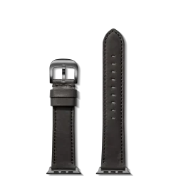 Shinola Shop All Straps|Apple Watch® Compatible|20mm Black Leather Apple Watch Strap