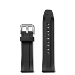 Shinola Rubber|24Mm|24mm Black Rubber Watch Strap