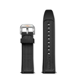 Shinola Rubber|24Mm|24mm Black Rubber Watch Strap