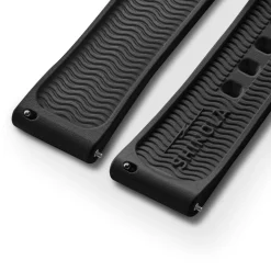 Shinola Rubber|Shop All Straps|20mm Rubber Watch Strap Black