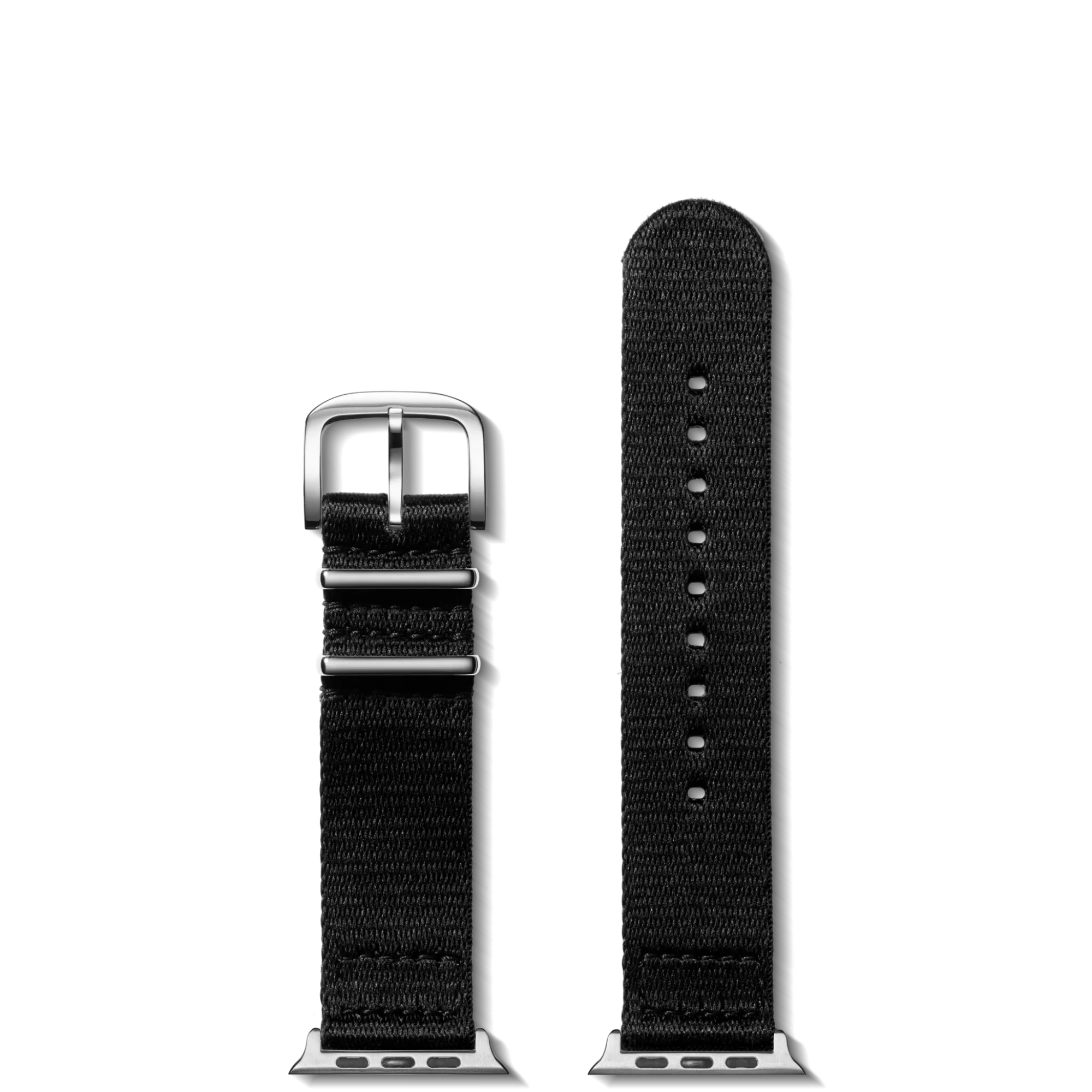 Shinola Shop All Straps|Apple Watch® Compatible|20mm Black Split Nylon Apple Watch Strap