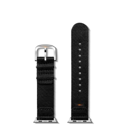 Shinola Shop All Straps|Apple Watch® Compatible|20mm Black Split Nylon Apple Watch Strap