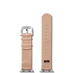Shinola Shop All Straps|Apple Watch® Compatible|20mm Blush Split Nylon Apple Watch Strap