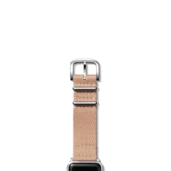 Shinola Shop All Straps|Apple Watch® Compatible|20mm Blush Split Nylon Apple Watch Strap