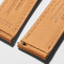 Shinola Shop All Straps|Leather|18mm Bourbon Leather Watch Strap