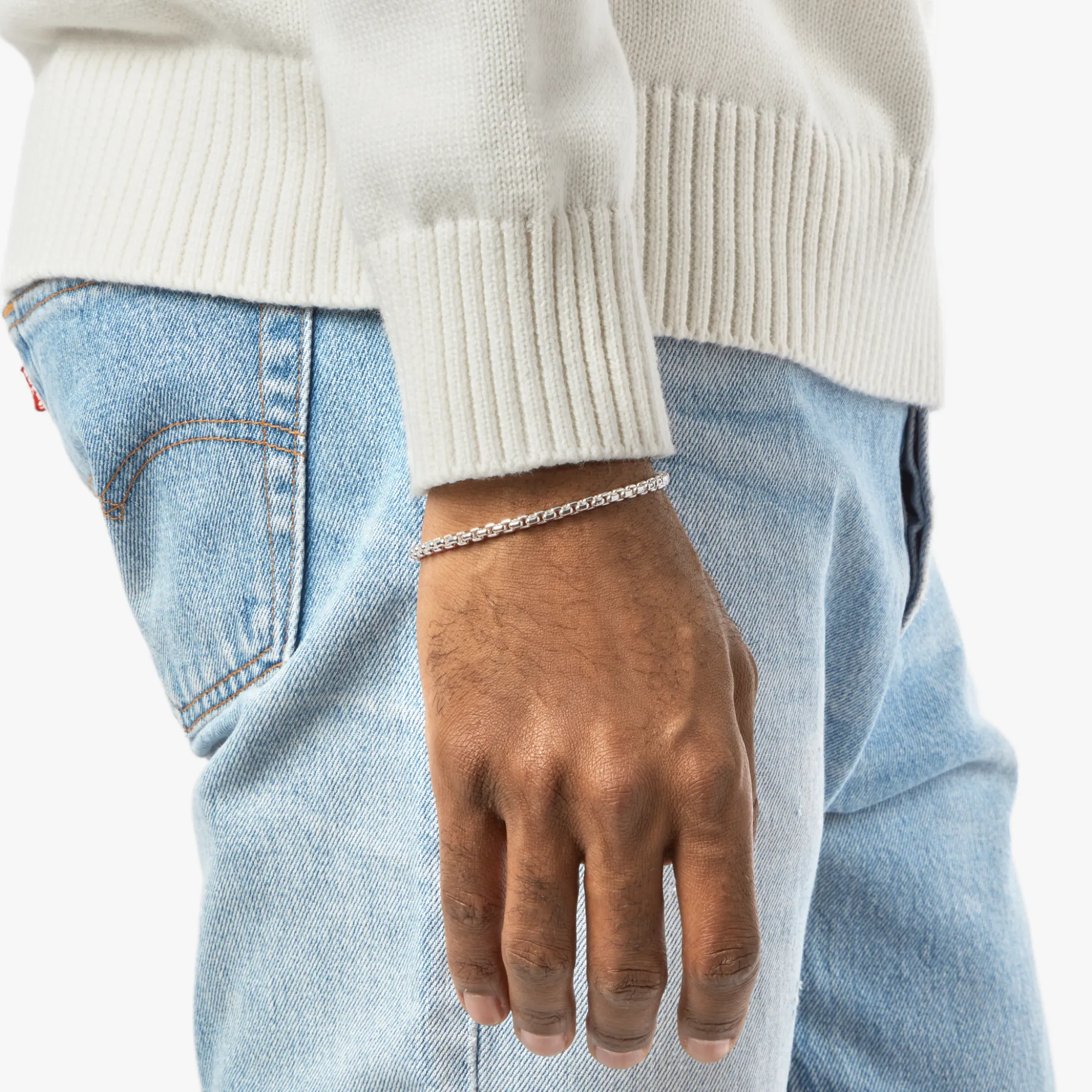 Shinola Bracelets|Bracelets|4mm Box Chain Bracelet
