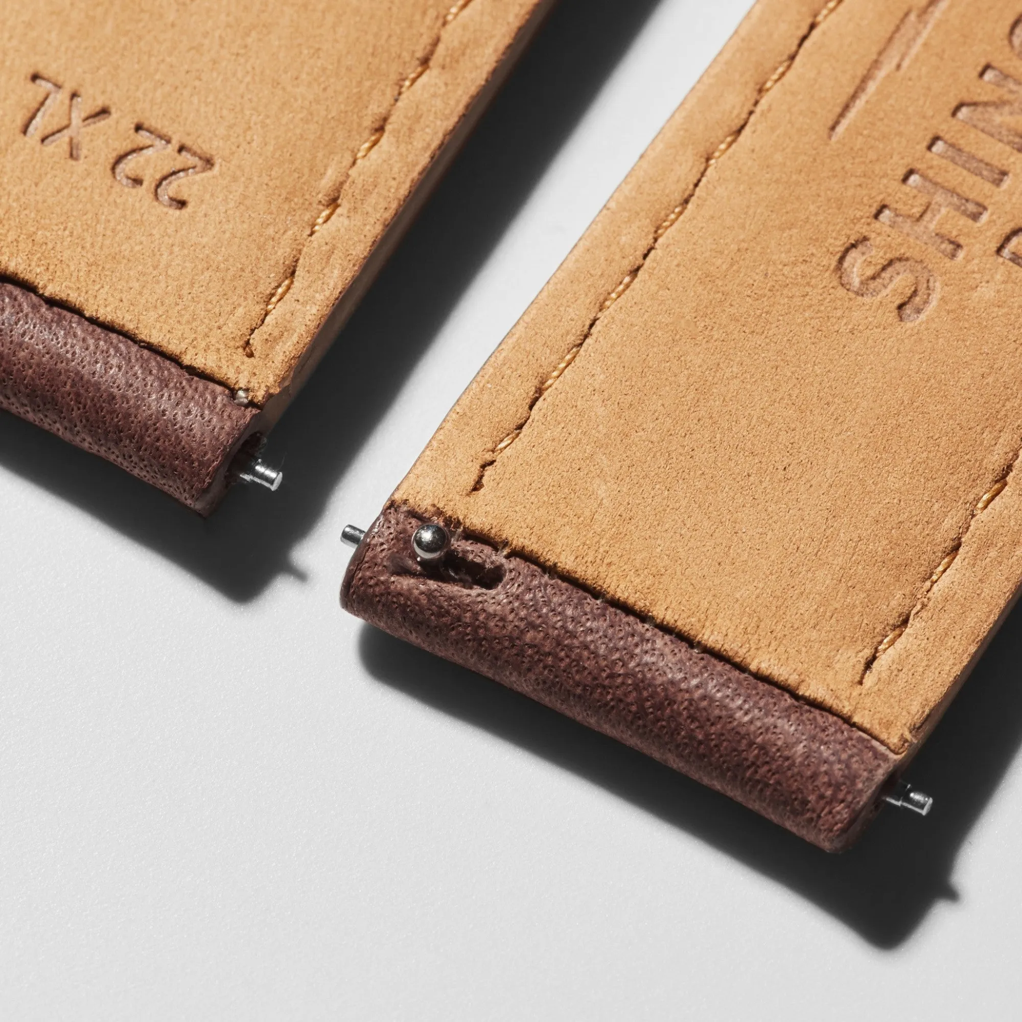 Shinola 22Mm|Extra Long Watch Straps|22mm British Tan Leather Watch Strap (XL)