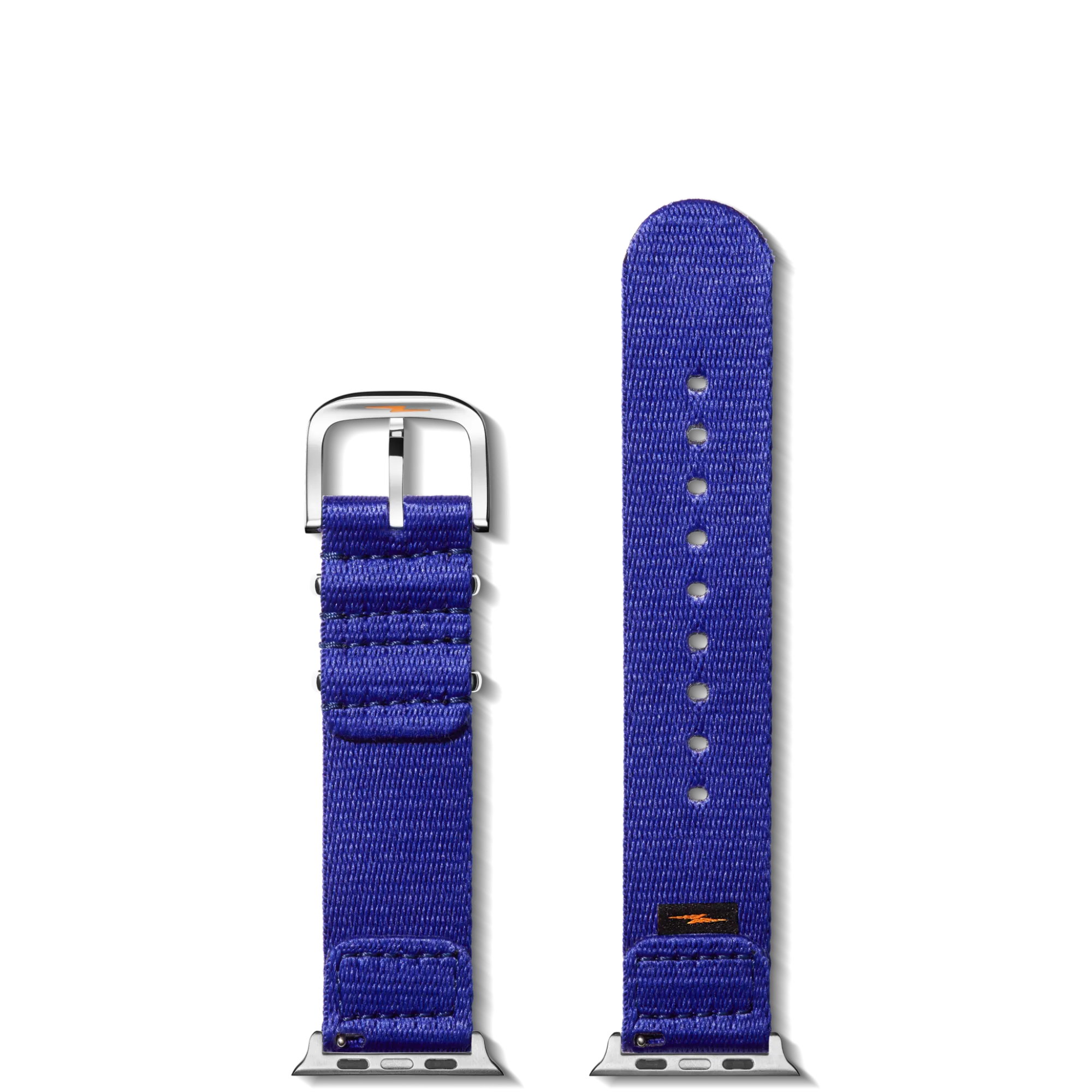 Shinola Apple Watch® Compatible|Nylon|20mm Cobalt Blue Split Nylon Apple Watch Strap