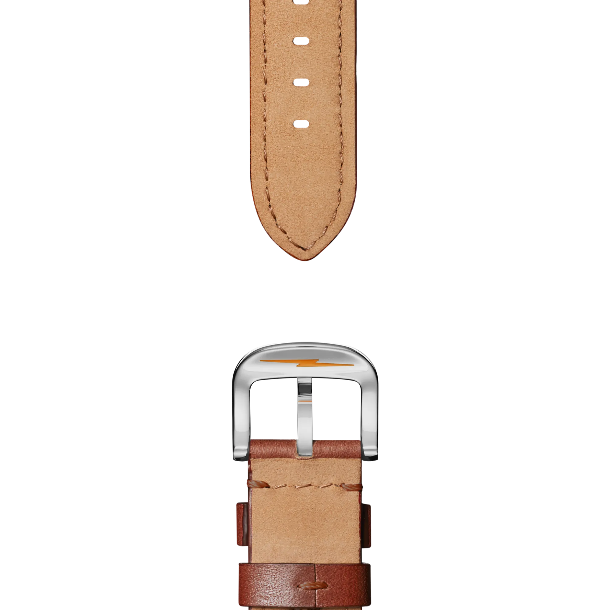 Shinola Shop All Straps|Leather|20mm Dark Cognac Leather Watch Strap