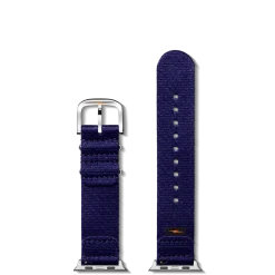 Shinola Apple Watch® Compatible|Nylon|20mm Dark Navy Split Nylon Apple Watch Strap