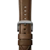 Shinola Shop All Straps|Apple Watch® Compatible|20mm Dark Nut Brown Leather Apple Watch Strap