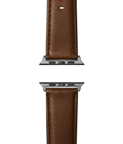 Shinola Shop All Straps|Apple Watch® Compatible|20mm Dark Nut Brown Leather Apple Watch Strap